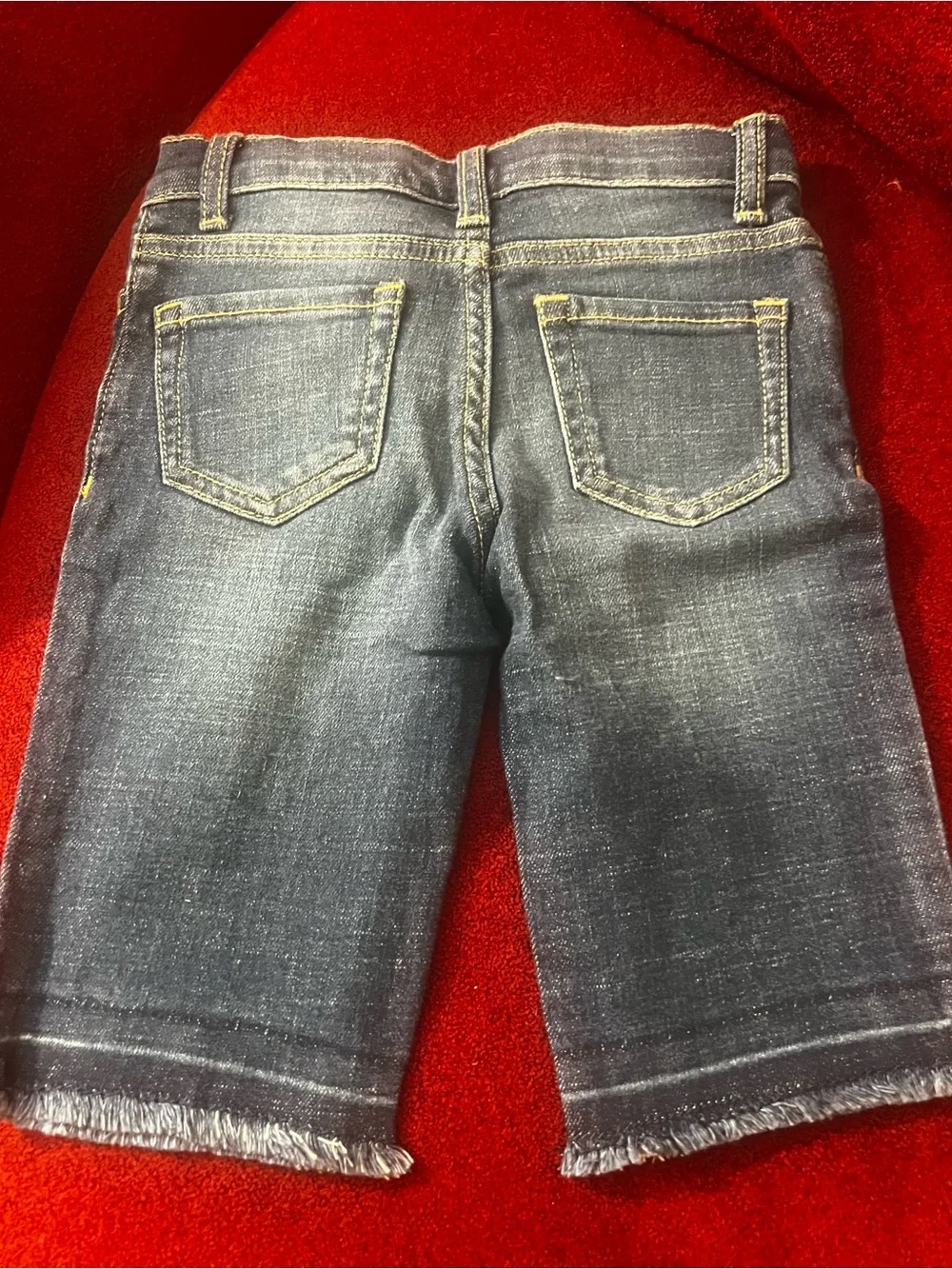 2 Pairs of New Girls The Children's Place Denim Lace Capris and Dark Denim Short